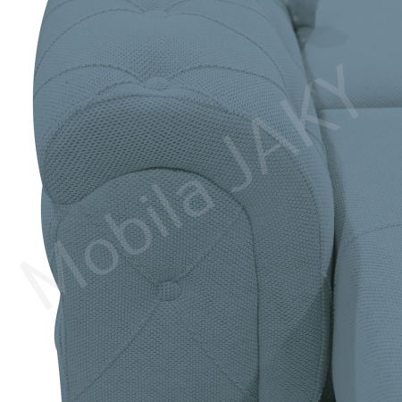 Canapea extensibila Lorena, 3 locuri, albastru deschis, cu lada de depozitare, dimensiune 247x96x78 cm [4]