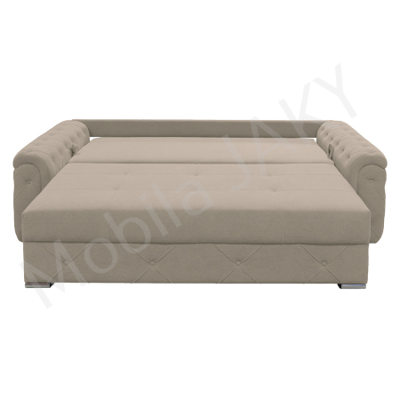 Canapea extensibila Lorena, 3 locuri, bej , cu lada de depozitare, dimensiune 247x96x78 cm [2]