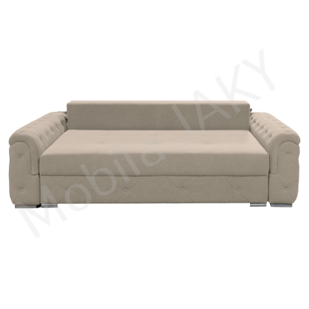 Canapea extensibila Lorena, 3 locuri, bej , cu lada de depozitare, dimensiune 247x96x78 cm [1]