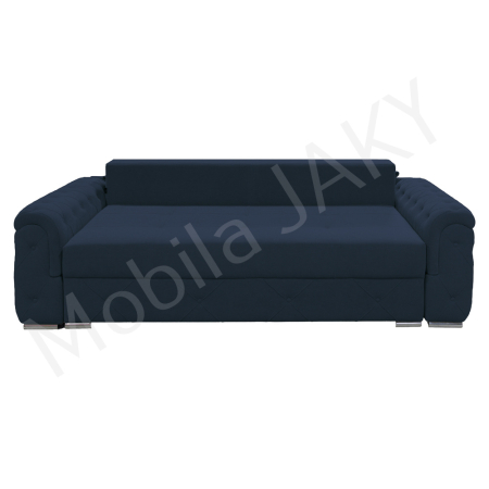 Canapea extensibila Lorena, 3 locuri, bleumarin, cu lada de depozitare, dimensiune 247x96x78 cm [1]