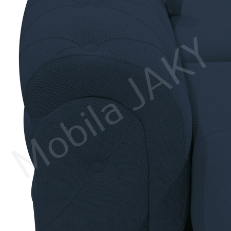 Canapea extensibila Lorena, 3 locuri, bleumarin, cu lada de depozitare, dimensiune 247x96x78 cm [4]