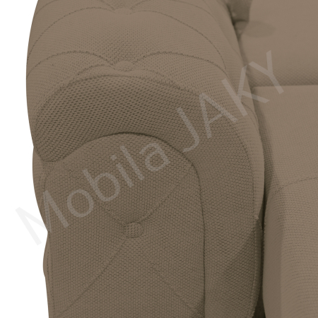Canapea extensibila Lorena, 3 locuri, cappuccino, cu lada de depozitare, dimensiune 247x96x78 cm [4]