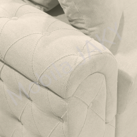 Canapea extensibila Lorena, 3 locuri, crem, cu lada de depozitare, dimensiune 247x96x78 cm [6]