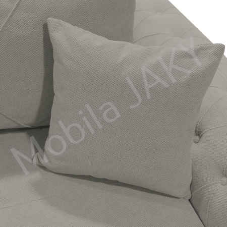 Canapea extensibila Lorena, 3 locuri, gri deschis , cu lada de depozitare, dimensiune 247x96x78 cm [5]