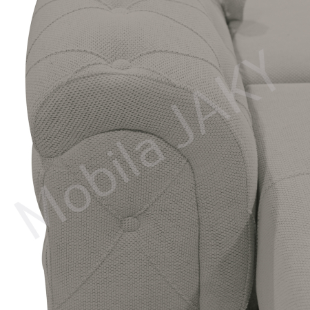 Canapea extensibila Lorena, 3 locuri, gri deschis , cu lada de depozitare, dimensiune 247x96x78 cm [4]