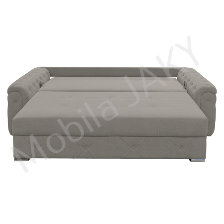 Canapea extensibila Lorena, 3 locuri, gri deschis , cu lada de depozitare, dimensiune 247x96x78 cm [2]