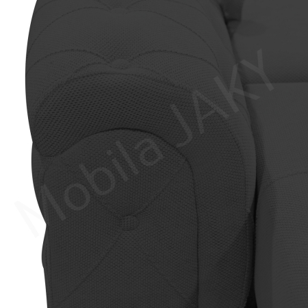Canapea extensibila Lorena, 3 locuri, gri inchis, cu lada de depozitare, dimensiune 247x96x78 cm [4]
