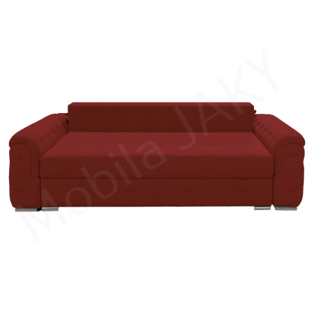 Canapea extensibila Lorena, 3 locuri, rosu caramiziu, cu lada de depozitare, dimensiune 247x96x78 cm [1]