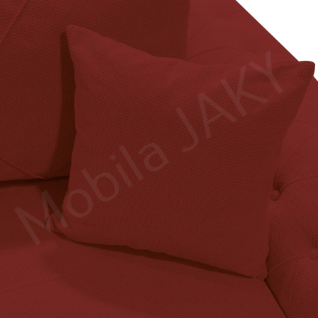 Canapea extensibila Lorena, 3 locuri, rosu caramiziu, cu lada de depozitare, dimensiune 247x96x78 cm [5]