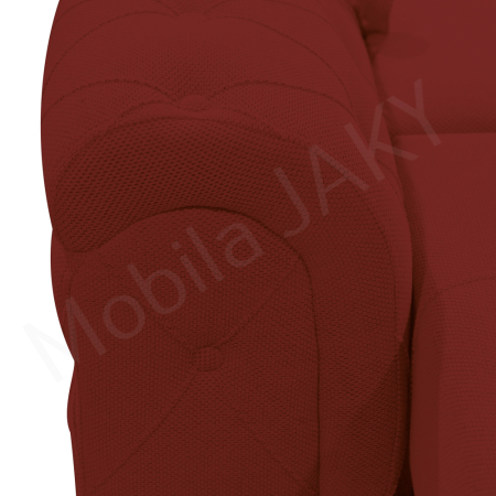 Canapea extensibila Lorena, 3 locuri, rosu caramiziu, cu lada de depozitare, dimensiune 247x96x78 cm [4]