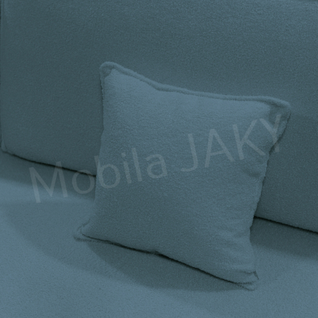 Canapea extensibila MELINA, 3 locuri, stofa boucle albastru deschis 73, cu lada de depozitare, dimensiunea 244x100x80 cm [8]