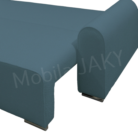 Canapea extensibila MELINA, 3 locuri, stofa boucle albastru deschis 73, cu lada de depozitare, dimensiunea 244x100x80 cm [6]