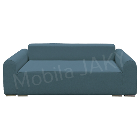 Canapea extensibila MELINA, 3 locuri, stofa boucle albastru deschis 73, cu lada de depozitare, dimensiunea 244x100x80 cm [3]
