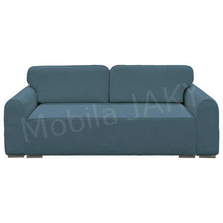 Canapea extensibila MELINA, 3 locuri, stofa boucle albastru deschis 73, cu lada de depozitare, dimensiunea 244x100x80 cm [1]