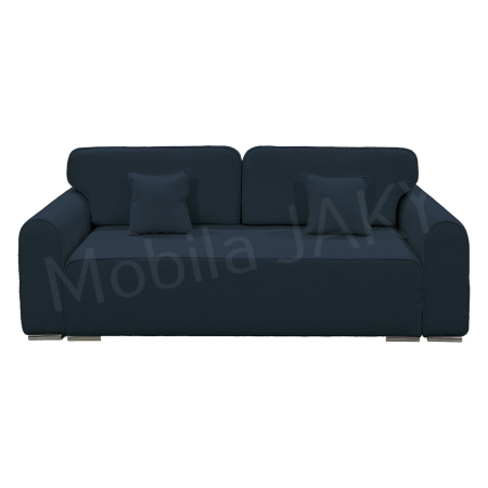 Magazin - Canapea extensibila MELINA, 3 locuri, stofa boucle bleumarin 79, cu lada de depozitare, dimensiunea 244x100x80 cm