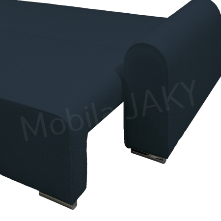 Canapea extensibila MELINA, 3 locuri, stofa boucle bleumarin 79, cu lada de depozitare, dimensiunea 244x100x80 cm [6]