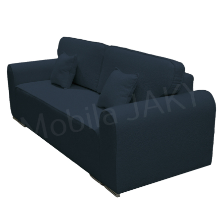 Canapea extensibila MELINA, 3 locuri, stofa boucle bleumarin 79, cu lada de depozitare, dimensiunea 244x100x80 cm [4]