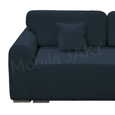 Canapea extensibila MELINA, 3 locuri, stofa boucle bleumarin 79, cu lada de depozitare, dimensiunea 244x100x80 cm [2]