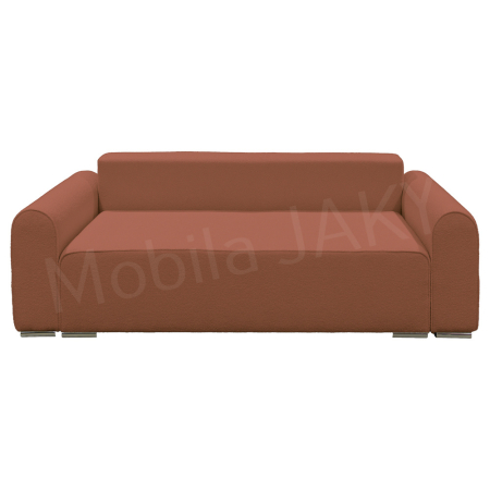 Canapea extensibila MELINA, 3 locuri, stofa boucle caramiziu 54, cu lada de depozitare, dimensiunea 244x100x80 cm [3]