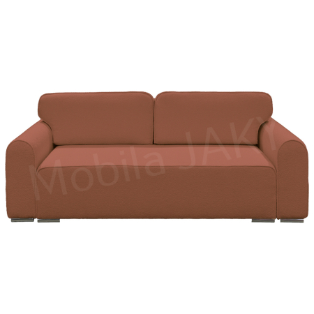 Canapea extensibila MELINA, 3 locuri, stofa boucle caramiziu 54, cu lada de depozitare, dimensiunea 244x100x80 cm [1]