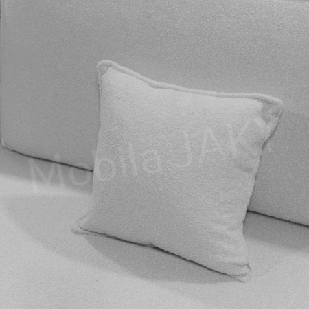 Canapea extensibila MELINA, 3 locuri, stofa boucle gri deschis 83, cu lada de depozitare, dimensiunea 244x100x80 cm [8]