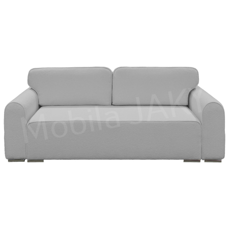 Canapea extensibila MELINA, 3 locuri, stofa boucle gri deschis 83, cu lada de depozitare, dimensiunea 244x100x80 cm [1]