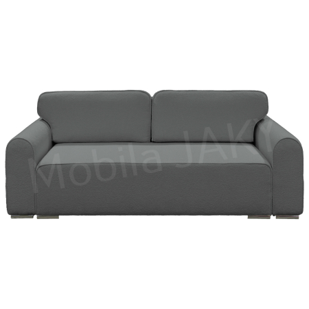 Canapea extensibila MELINA, 3 locuri, stofa boucle gri inchis 92, cu lada de depozitare, dimensiunea 244x100x80 cm [1]