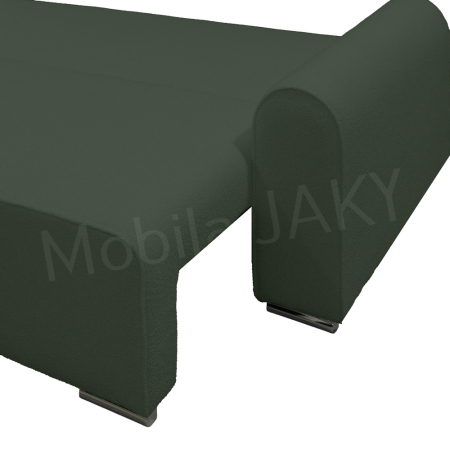 Canapea extensibila MELINA, 3 locuri, stofa boucle verde 37, cu lada de depozitare, dimensiunea 244x100x80 cm [6]