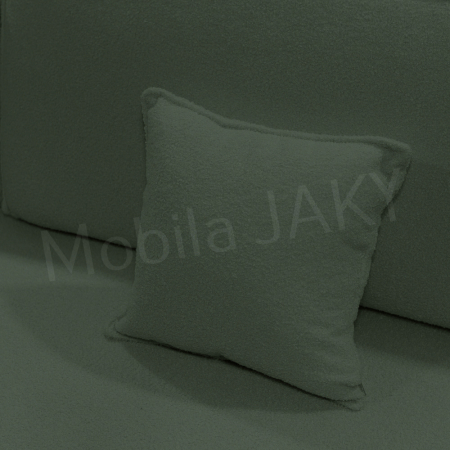 Canapea extensibila MELINA, 3 locuri, stofa boucle verde 37, cu lada de depozitare, dimensiunea 244x100x80 cm [8]