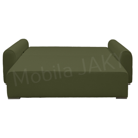 Canapea extensibila MELINA, 3 locuri, stofa boucle verde olive 38, cu lada de depozitare, dimensiunea 244x100x80 cm [5]