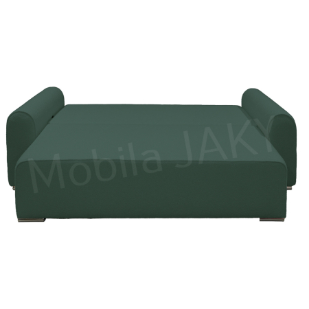 Canapea extensibila MELINA, 3 locuri, stofa boucle verde salvie 34, cu lada de depozitare, dimensiunea 244x100x80 cm [5]