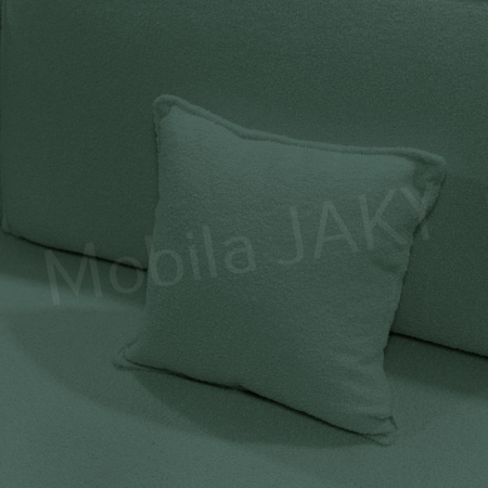Canapea extensibila MELINA, 3 locuri, stofa boucle verde salvie 34, cu lada de depozitare, dimensiunea 244x100x80 cm [8]
