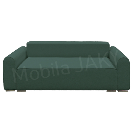 Canapea extensibila MELINA, 3 locuri, stofa boucle verde salvie 34, cu lada de depozitare, dimensiunea 244x100x80 cm [3]