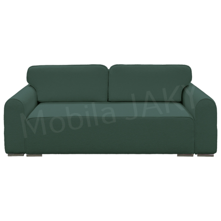 Canapea extensibila MELINA, 3 locuri, stofa boucle verde salvie 34, cu lada de depozitare, dimensiunea 244x100x80 cm [1]