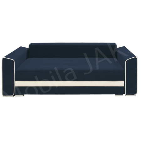 Canapea extensibila Nicole, 3 locuri, bleumarin+ crem, cu lada de depozitare, dimensiune 237x96x78cm [1]