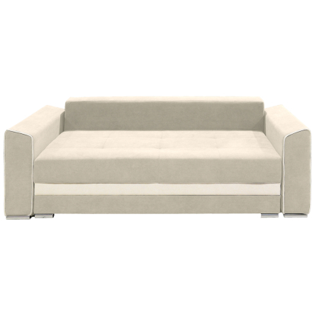 Canapea extensibila Nicole, 3 locuri, crem + crem, cu lada de depozitare, dimensiune 237x96x78cm - mobila JAKY [1]