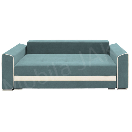 Canapea extensibila Nicole, 3 locuri, verde marin + crem, cu lada de depozitare, dimensiune 237x96x78cm [2]