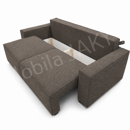 Canapea RIVA , stofa cappuccino inchis P22, extensibila, cu lada de depozitare 230x100x82 [5]