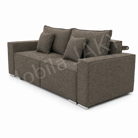 Canapea RIVA , stofa cappuccino inchis P22, extensibila, cu lada de depozitare 230x100x82 [1]