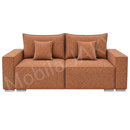 Canapele - Canapea RIVA , stofa caramiziu P52, extensibila, cu lada de depozitare 230x100x82