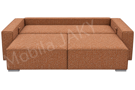 Canapea RIVA , stofa caramiziu P52, extensibila, cu lada de depozitare 230x100x82 [3]