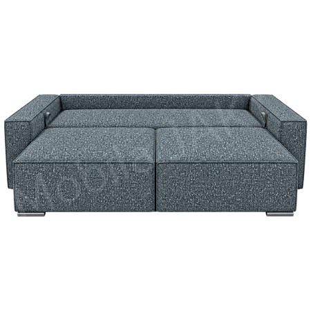 Canapea RIVA , stofa gri petrol P94, extensibila, cu lada de depozitare 230x100x82 [3]