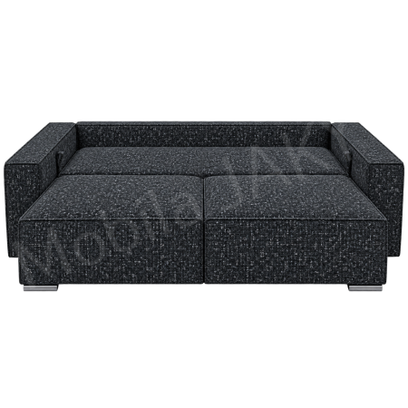 Canapea RIVA , stofa negru P98, extensibila, cu lada de depozitare 230x100x82 [3]