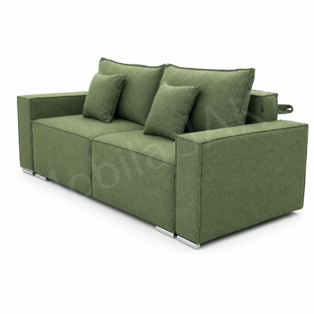 Canapea RIVA , stofa verde galbui P34, extensibila, cu lada de depozitare 230x100x82 [1]