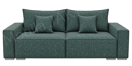 Canapele - Canapea RIVA , stofa verde P35, extensibila, cu lada de depozitare 230x100x82