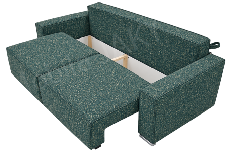 Canapea RIVA , stofa verde P35, extensibila, cu lada de depozitare 230x100x82 [4]
