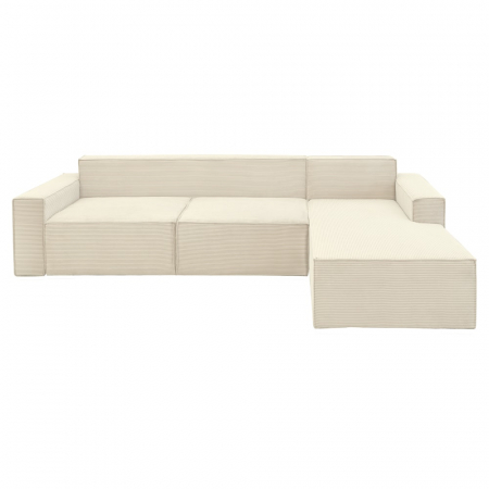 Coltar extensibil Lincoln dreapta, cu lada de depozitare, 310*185*102 cm, crem 03N [2]