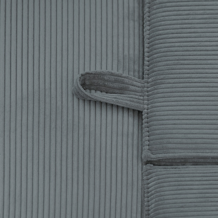 Coltar extensibil Lincoln mini dreapta, cu lada de depozitare, 280*185*102 cm, gri 85N [8]