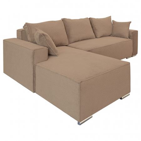 Coltar extensibil Lincoln mini stanga, cu lada de depozitare, 280*185*102 cm, cappuccino 17N [1]