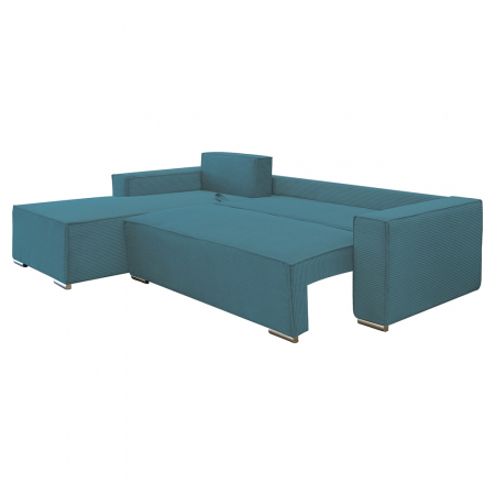 Coltar extensibil Lincoln mini stanga, cu lada de depozitare, 280*185*102 cm, turcoaz 75N [4]